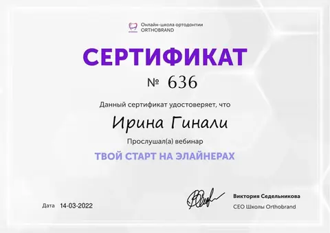 Сертификат 3